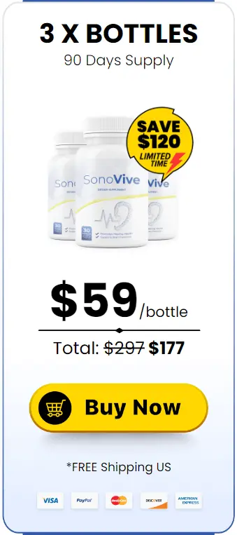 sonovive 3 bottles price